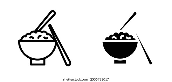 Rise Bowl icon symbol collection on white background.