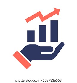 Rise Icon Element For Design