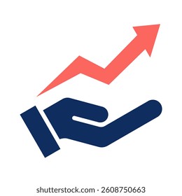 Rise Icon Element for Design