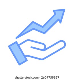Rise Icon Element for Design