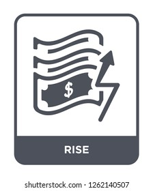 rise icon vector on white background, rise trendy filled icons from Success collection, rise simple element illustration