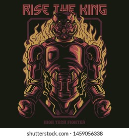 Rise the King Fighter Series Illustration