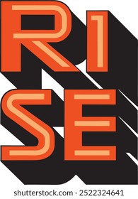 rise latter vector t-shirt design