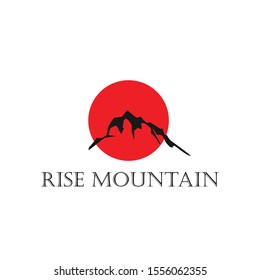 Rise Mountain Logo Design for Web or Outdoor Company