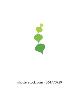 rise object in gradation design logo vector