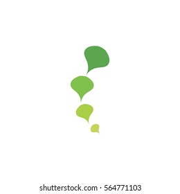 rise object in gradation design logo vector