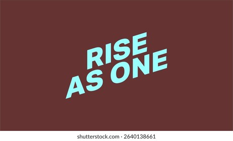 Rise As One Logo Text Artworks - Vector