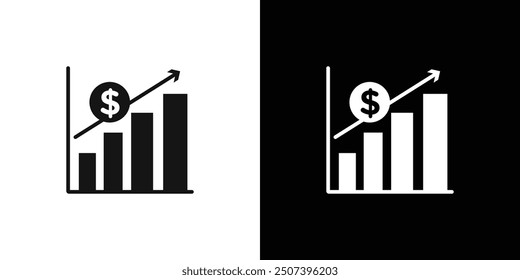 Icono de Precio elevado Contorno de conjunto de Vector plano