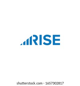 Rise Progress Graph Wordmak Logo 