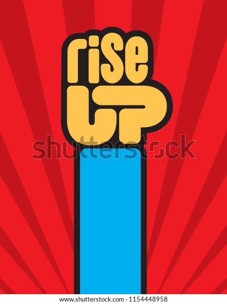 Rise Raised Fist Vector Design The Royalty Free Stock Image