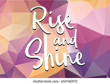 Rise and shine vector, t shirt design and print