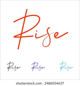 Rise Signature Design, Sign Logo Design, Rising Star Signature pen handwriting 