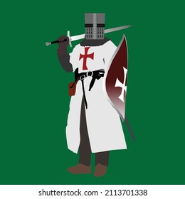 The Rise of The Templar vector Illustration
