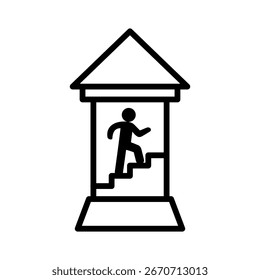 Elemento De Ícone De Torre Ascendente Para Design