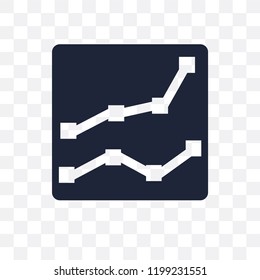 Rise transparent icon. Rise symbol design from Success collection. Simple element vector illustration on transparent background.