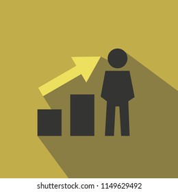 Rise  vector icon