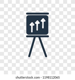 Rise vector icon isolated on transparent background, Rise transparency logo concept
