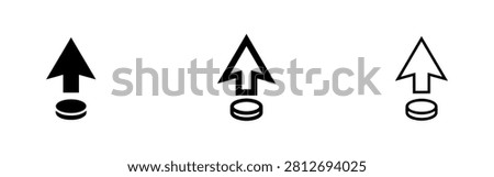 Rising Arrow Icon for Uploading or Performance Boost