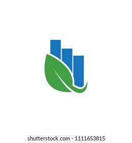 Rising bar logo icon design element template vector