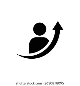 Rising Curve Wrapping Around Person for Personal and Career Growth