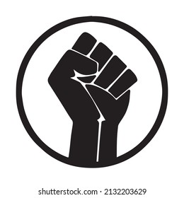 Rising Fist Symbol Vector Illustration