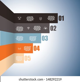 Rising graph with numbers