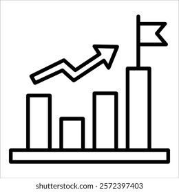 Rising Icon Element For Design