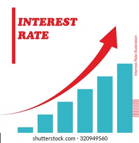 Vector Bar Chart Illustrationconceptual Progress Chart Stock Vector ...