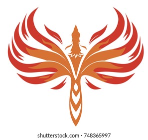 rising Phoenix vector illustration