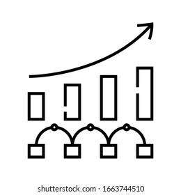 Rising potential line icon, concept sign, outline vector illustration, linear symbol.