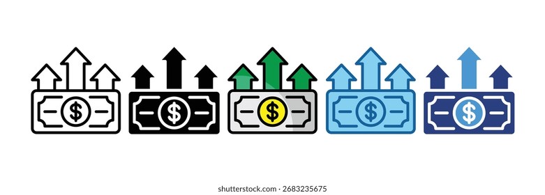 Rising Prices Icon Element For Design
