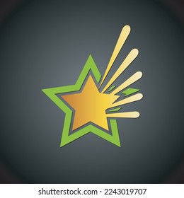 Neuer Star in der Zukunft gestalten - Vektorsymbol
