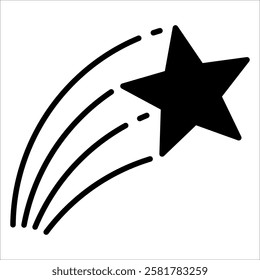 Rising Star Icon Element For Design