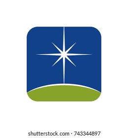 Rising Star logo design template vector