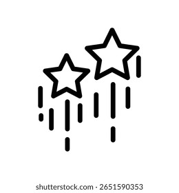 Diseño de Vector de icono de contorno de estrella ascendente Bueno para el Web o el App móvil