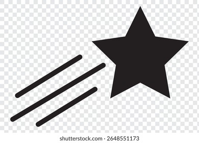 rising star, Shooting stars, Firework star, staircase graph with a shining star collection vector illustration symbol.