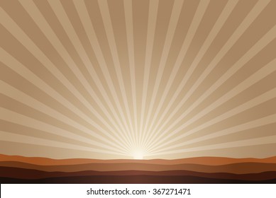 rising sun background