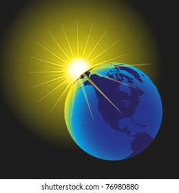 rising sun and the earth - esp 10