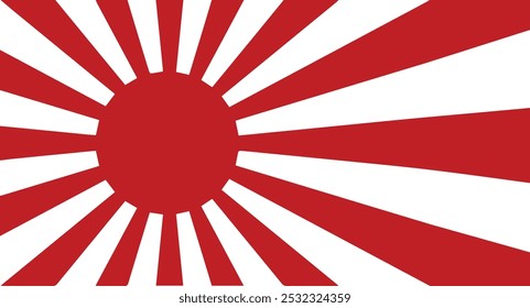 Bandera del sol naciente Alférez naval del ejército japonés imperial Adecuado para la educación de la historia