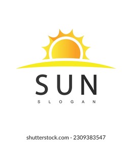 Plantilla de diseño de logotipo de Sun emergente