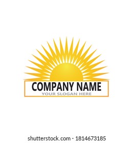 Rising Sun Logo Vector Template Illustration Stock Vector (Royalty Free ...