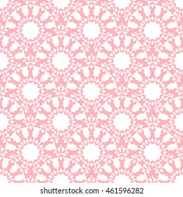 Rising sun seamless pattern. Stylish textile print with lacy design. Arc ethnic fabric background.