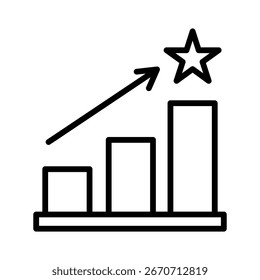 Rising Target Icon Element For Design