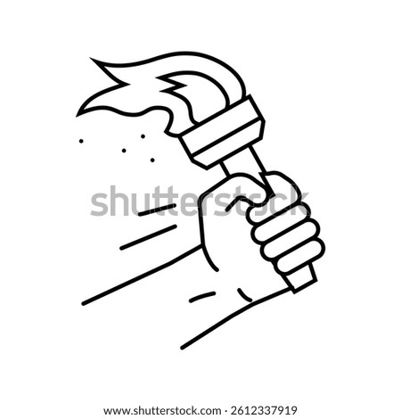 rising temperature gauge progress line icon vector. rising temperature gauge progress sign. isolated contour symbol black illustration