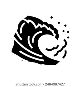 rising tide progress glyph icon vector. rising tide progress sign. isolated symbol illustration