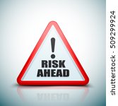 Risk Ahead sign 3D illustration