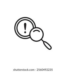 Risk analysis Black and white logo