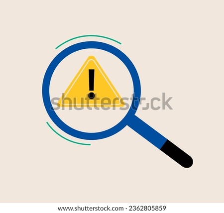 Risk analysis icon. Colorful vector illustration
