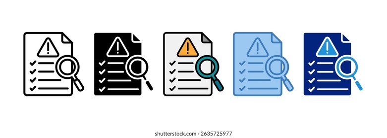 Risk Analysis Icon Element For Design