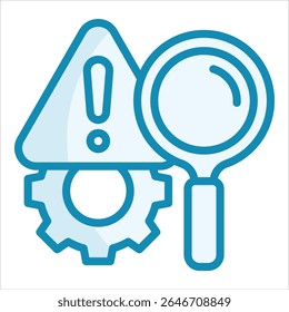 Risk Analysis Icon Element For Design